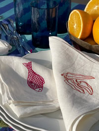 Image 3 of Embroidered SKP Napkins. 