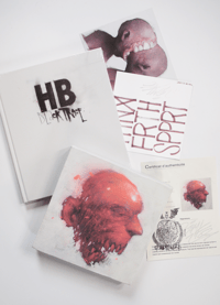 Image 1 of Zombie head / Sujet 03 + Book / Hb black trace