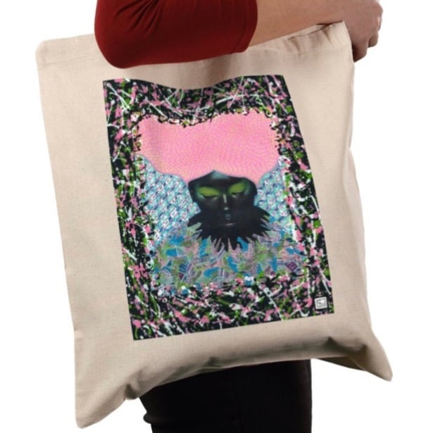 Image of Tote-bag Les Yeux Verts