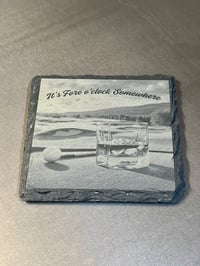 Fore o’clock Coaster
