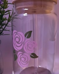 Image 3 of Patterned Glass Straw Cups