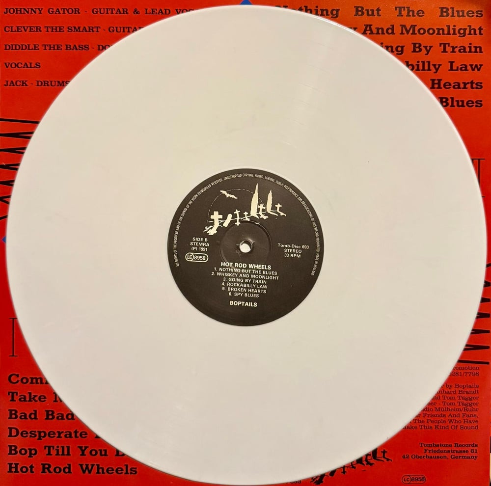 BOPTAILS - HOT ROD WHEELS (LP) White 