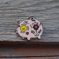 Image 4 of Puerquito Enamel Pin 