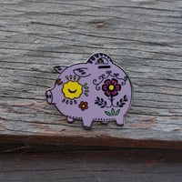 Image 5 of Puerquito Enamel Pin 