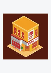 Silver's Deli A3 Print 
