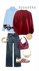 Image 2 of Sudadera Burdeos