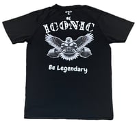 Image 1 of Black and white be Iconic Dri Fit workout shirt