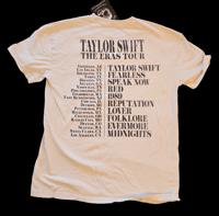 Image 2 of Vintage Taylor Swift Eras Tour licensed t-shirt size S