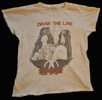 Image 1 of Vintage Aerosmith "draw the line" Junkfood t-shirt size S