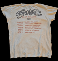 Image 2 of Vintage Aerosmith "draw the line" Junkfood t-shirt size S