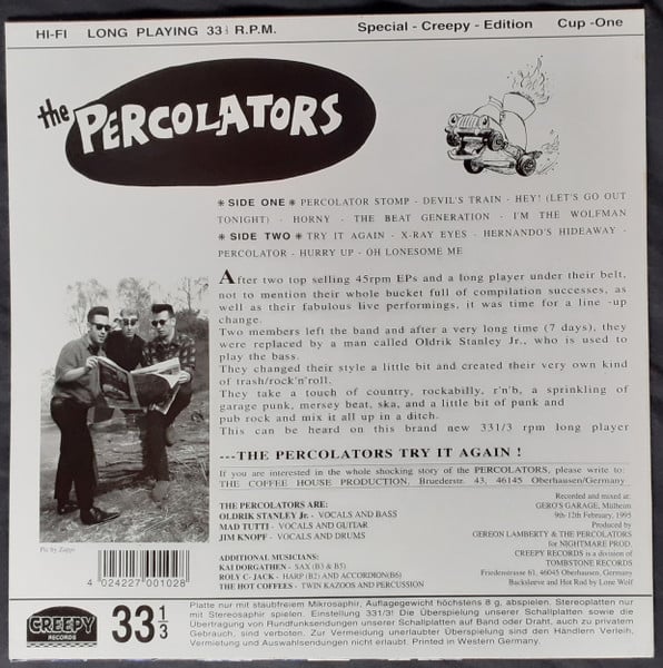 THE PERCOLATORS - TRY IT AGAIN (LP) 10"