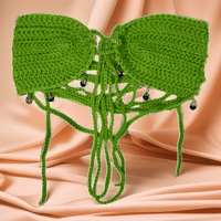 Image 1 of Green Beaded SeaLuxe Bikini Top
