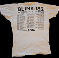 Image 2 of Vintage Blink 182 2016 North America tour original t-shirt size L