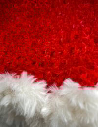 Image 4 of Red & White SealWave Faux Fur Bucket Hat