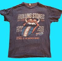 Image 1 of Vintage Rolling Stones Buffalo Bills zipcode tour 2015 t-shirt size M