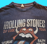 Image 3 of Vintage Rolling Stones Buffalo Bills zipcode tour 2015 t-shirt size M