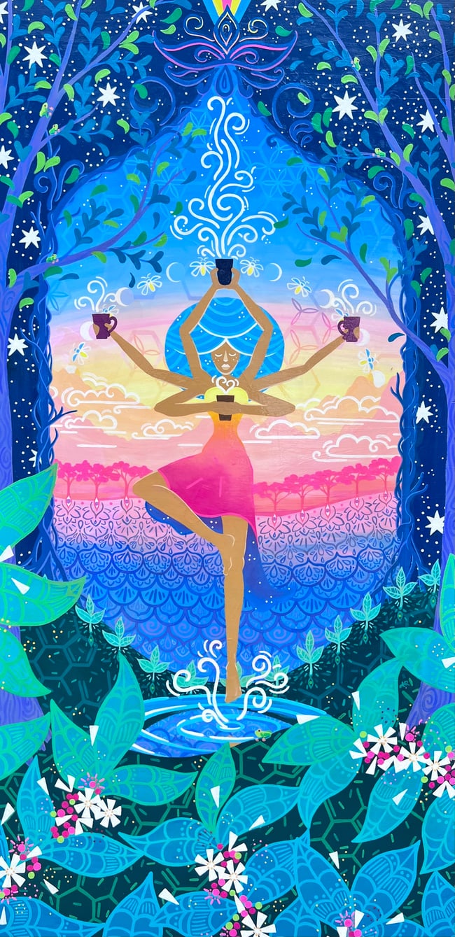 Coffee Goddess - Original Painting