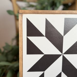 Image of Black 4-Set, Classic Barn Quilts