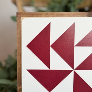 Image of Cranberry 4-Set, Classic Barn Quilts