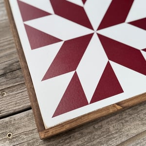 Image of Cranberry 4-Set, Classic Barn Quilts