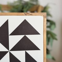 Image 2 of Black Gold Rush - 11" Classic Barn Quilt