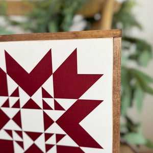 Image of Cranberry Indian Summer - 11" Classic Barn Quilt