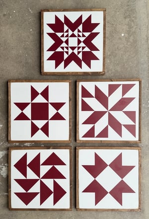 Image of Cranberry Indian Summer - 11" Classic Barn Quilt