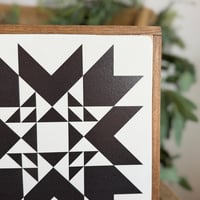 Image 3 of Black Indian Summer - 11" Classic Barn Quilt