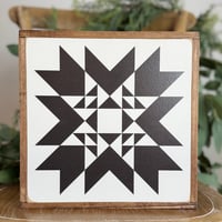 Image 2 of Black Indian Summer - 11" Classic Barn Quilt