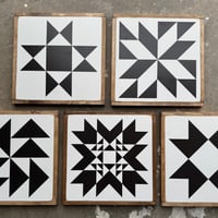 Image 6 of Black Indian Summer - 11" Classic Barn Quilt