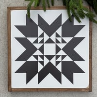 Image 1 of Black Indian Summer - 11" Classic Barn Quilt