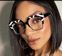 Black & White Abstract Clear Frames