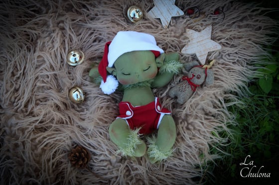 Image of Grinch-10 inch Christmas baby doll