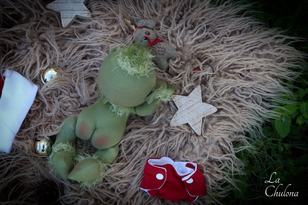 Image of Grinch-10 inch Christmas baby doll