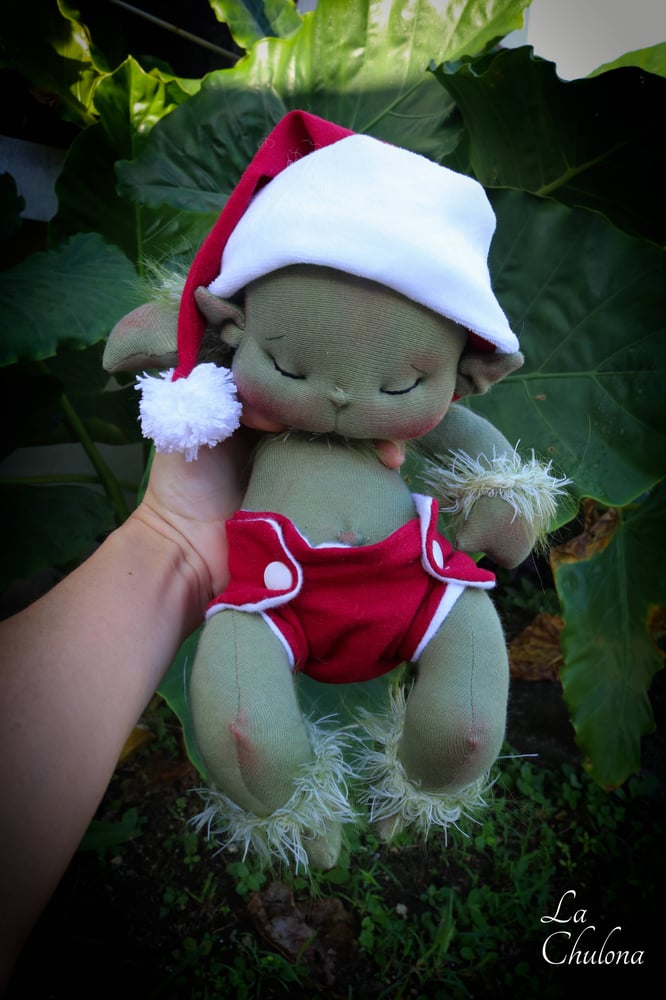 Image of Grinch-10 inch Christmas baby doll