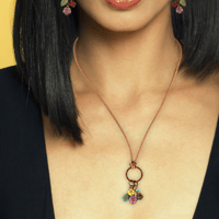 Image 2 of Flowers Charm Necklace