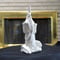 Image of Ceramic Bisque Dragon on Castle Ready to Paint 8" inches in Height