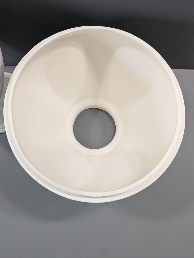 Image of Ceramic Bisque Large Table Lamp With Shade Ready to Paint