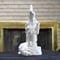 Image of Ceramic Bisque Dragon on Castle Ready to Paint 8" inches in Height