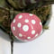Image of Pink and White Spotted Ceramic Mushroom Plant Stake