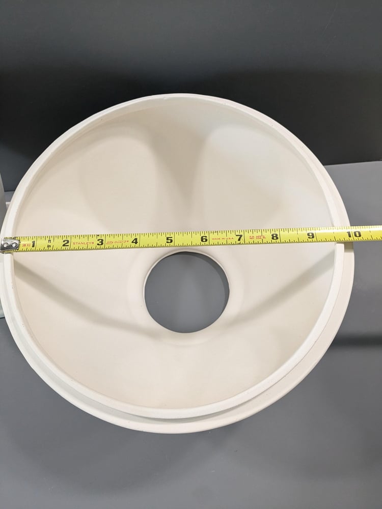 Image of Ceramic Bisque Large Table Lamp With Shade Ready to Paint