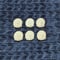 Image of Set of 6 Ceramic Bisque Turkey Embossed Magnets Ready to Paint