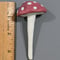 Image of Pink and White Spotted Ceramic Mushroom Plant Stake