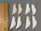 Image of Set of Eight Ceramic Bisque Bird ornaments or earrings Ready to Paint