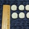 Image of Set of 6 Ceramic Bisque Turkey Embossed Magnets Ready to Paint