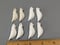 Image of Set of Eight Ceramic Bisque Bird ornaments or earrings Ready to Paint