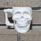 Image of White Ceramic Skull Skeleton Mug holds 8 ounces