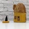 Image of Brown and Yellow Rustic Style Cottage Incense Burner