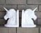 Image of Ceramic Bisque Large Unicorn Bookends Ready to Paint