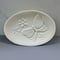 Image of Ceramic Bisque Butterfly & Floral Embossed Soap Dish Tray Ready to Paint